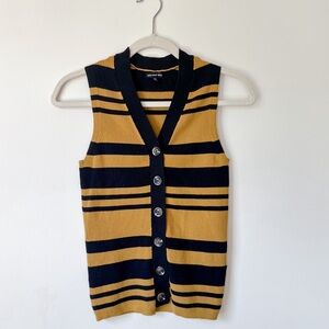 Who What Wear Sleeveless Stripe Sweater